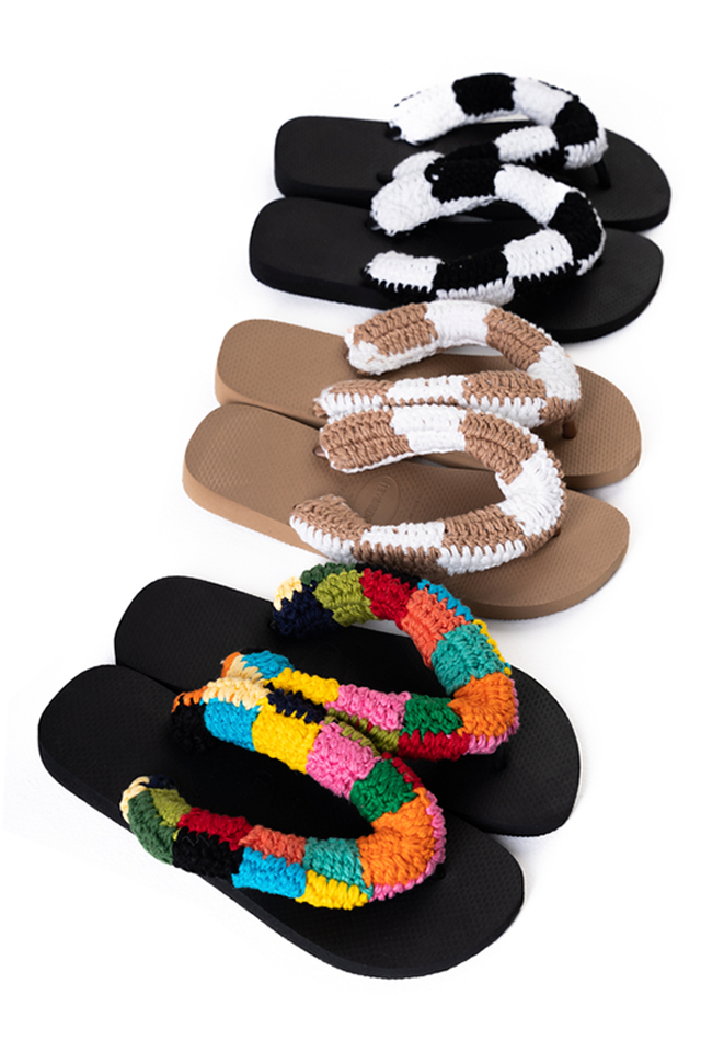 Crochê – Havaianas Colombina Preta