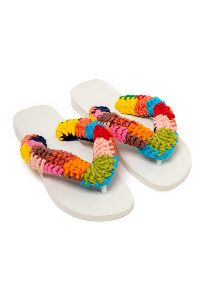 Crochê – Havaianas Tiê Branca