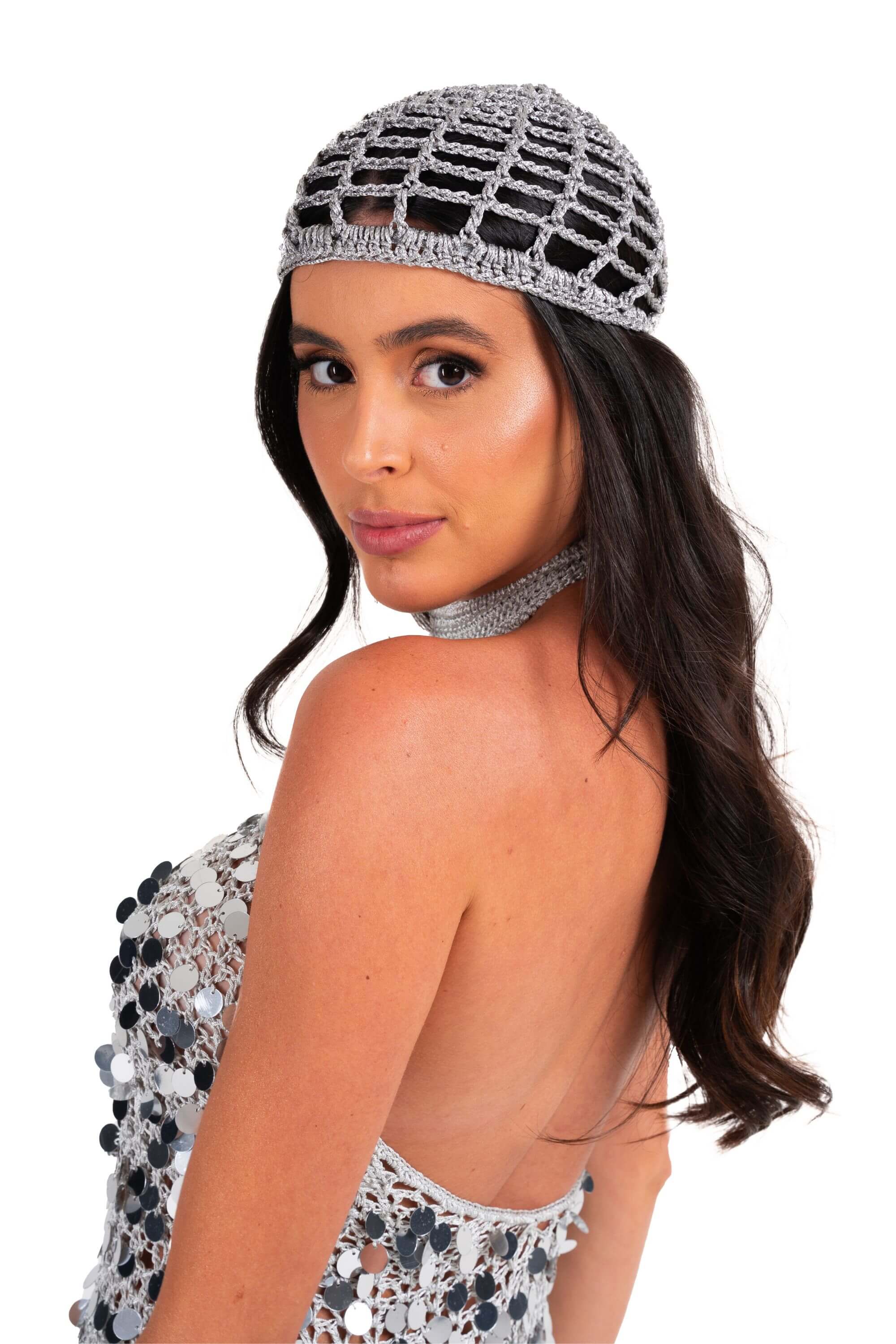 Crochet - Silver Headpiece