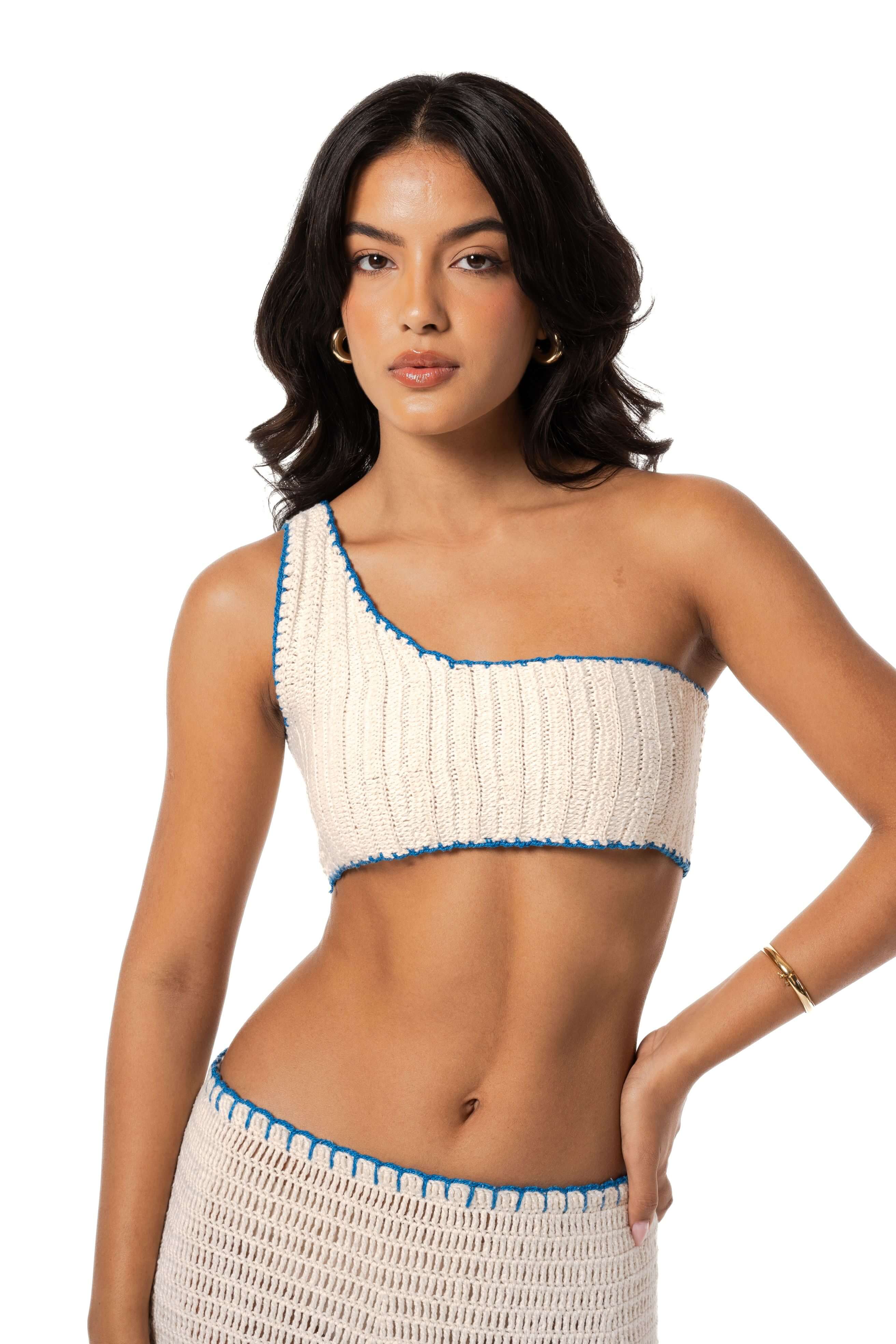 Crochet - Mykonos Top - one shoulder