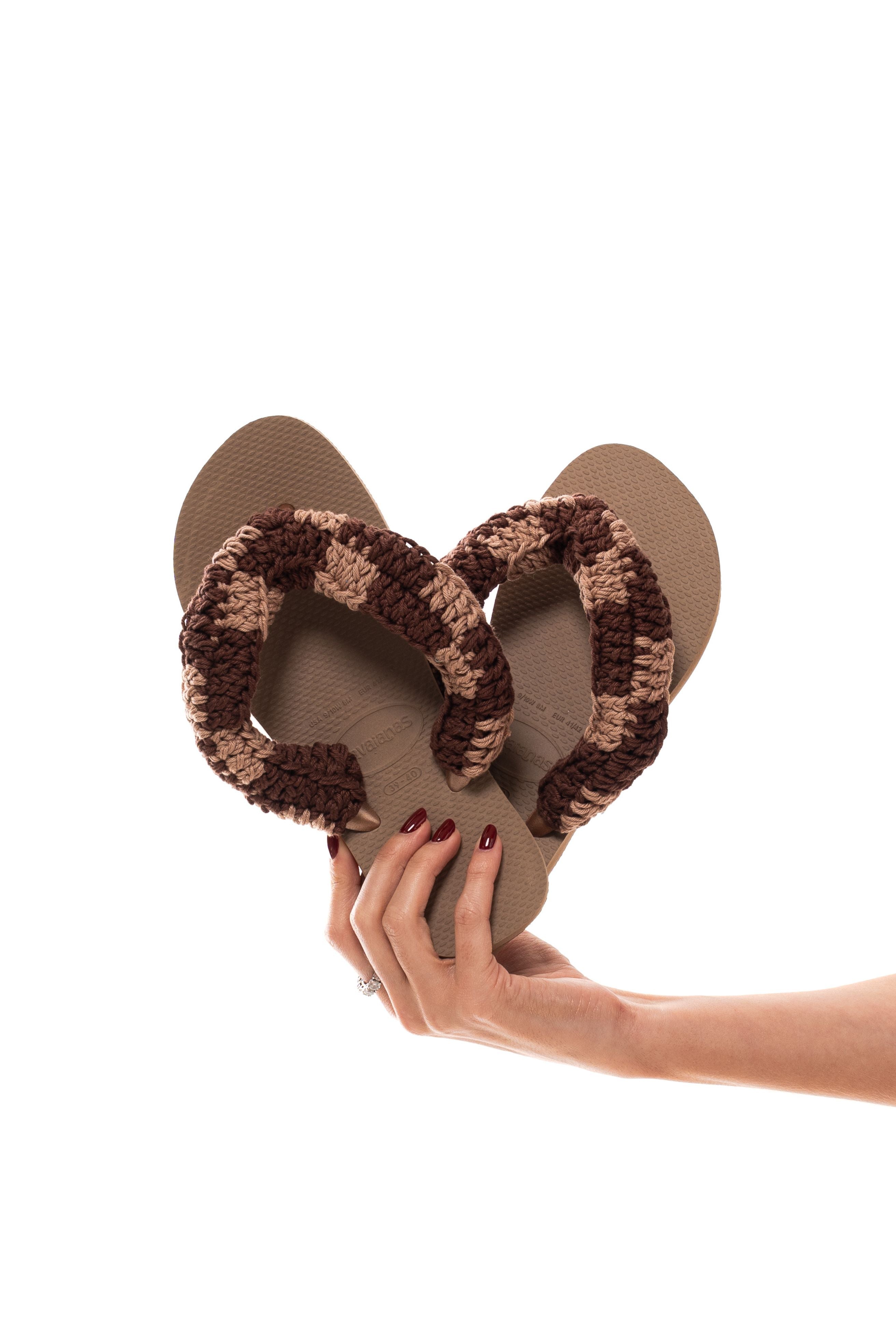 Crochê – Havaianas Colombina - Marrom
