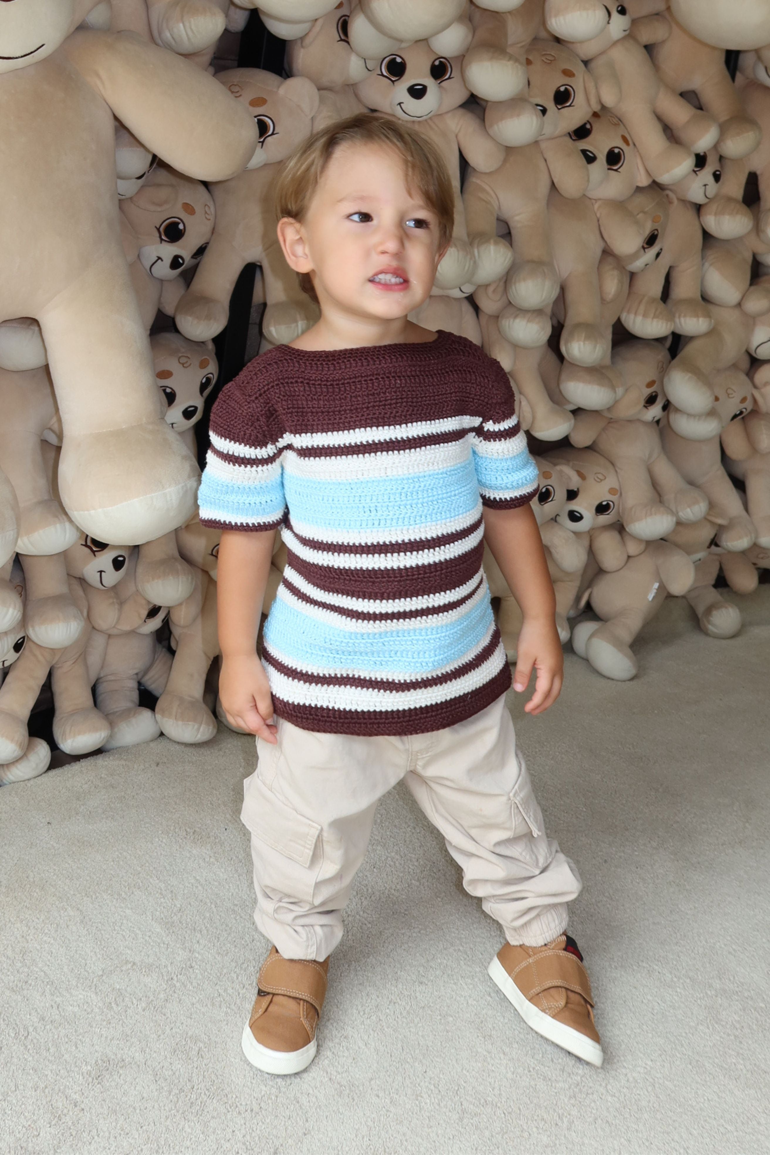 Crochet – Striped Shirt - children