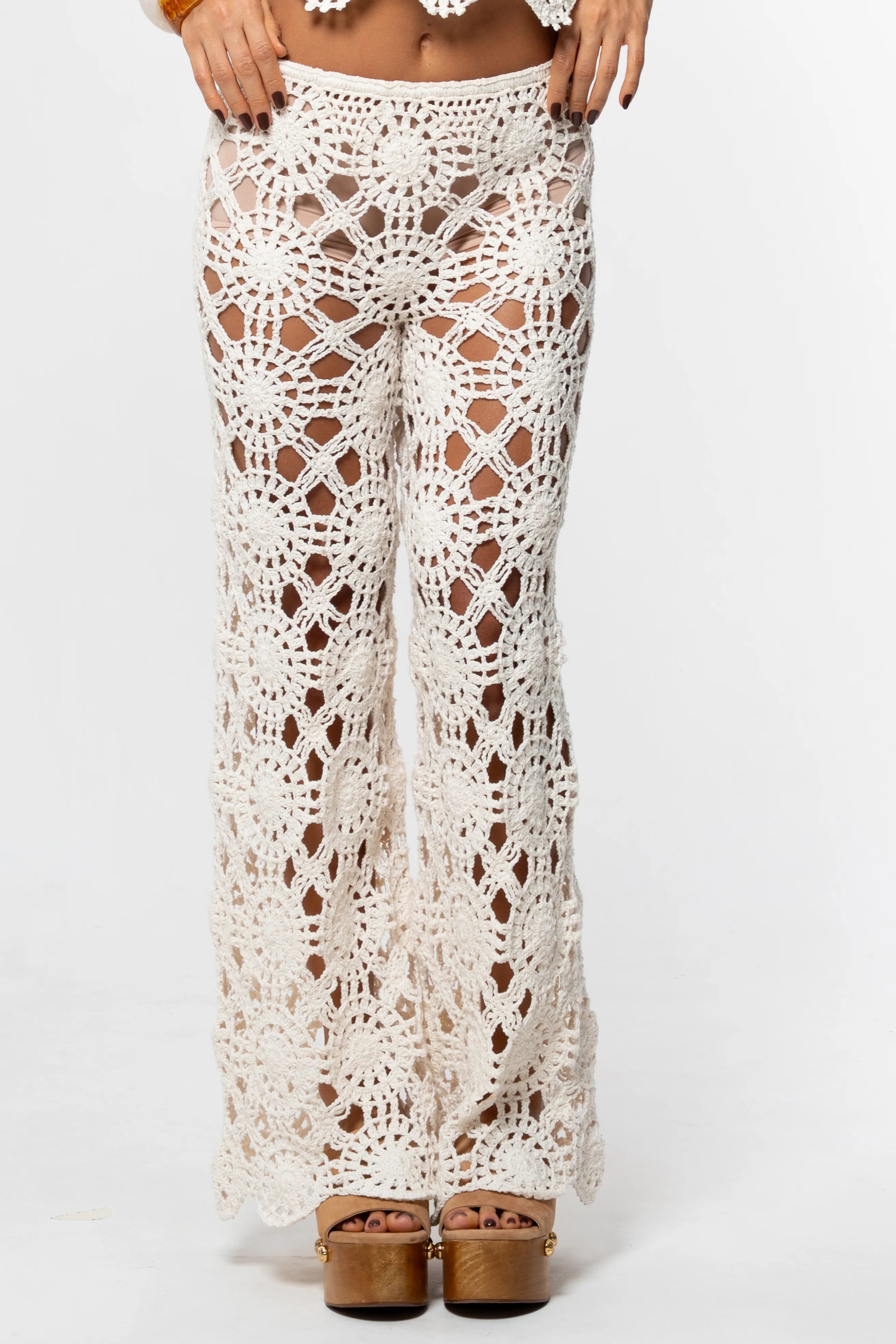 Crochê – Calça Puglia – Off White