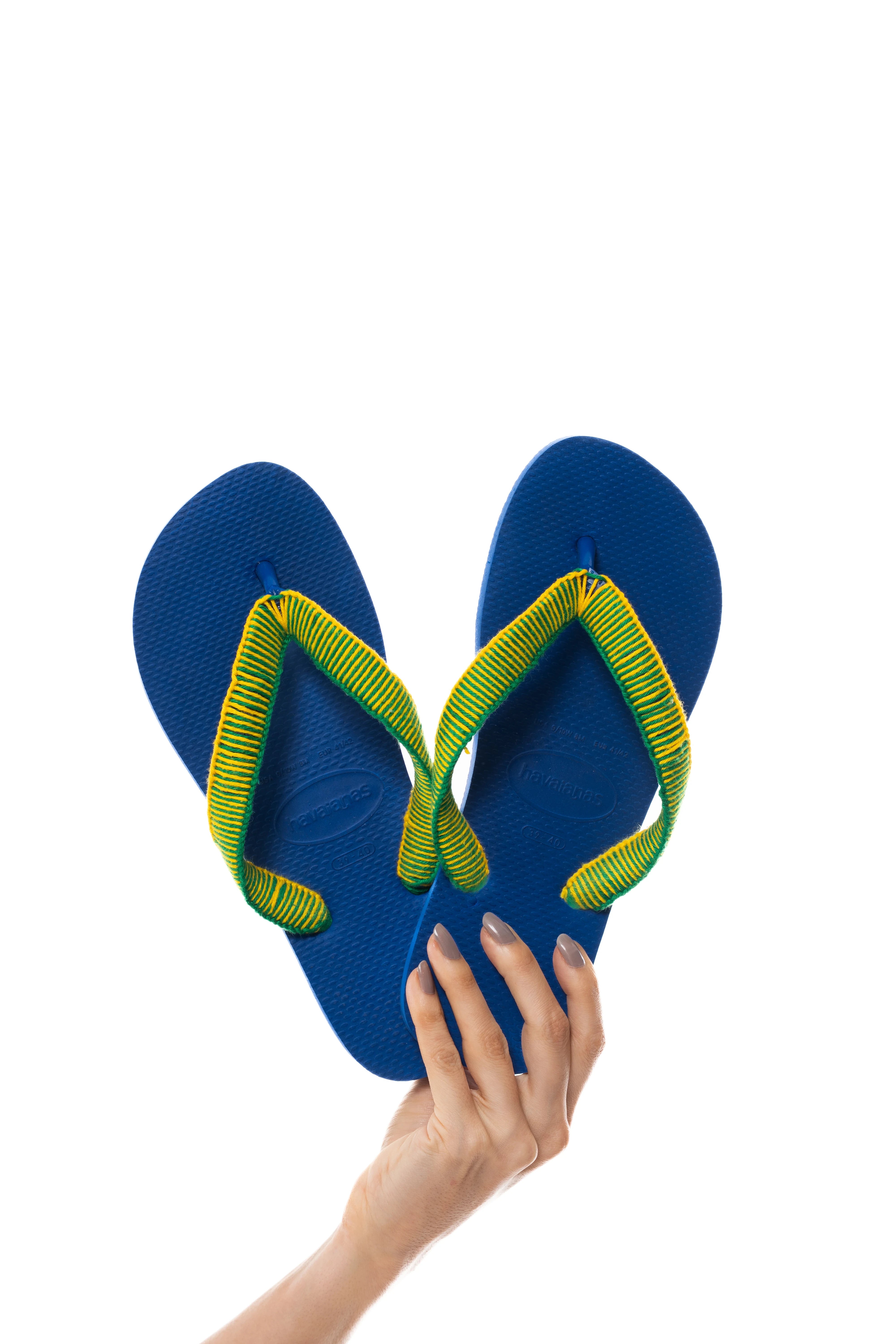 Crochê – Havaianas Copa - Azul