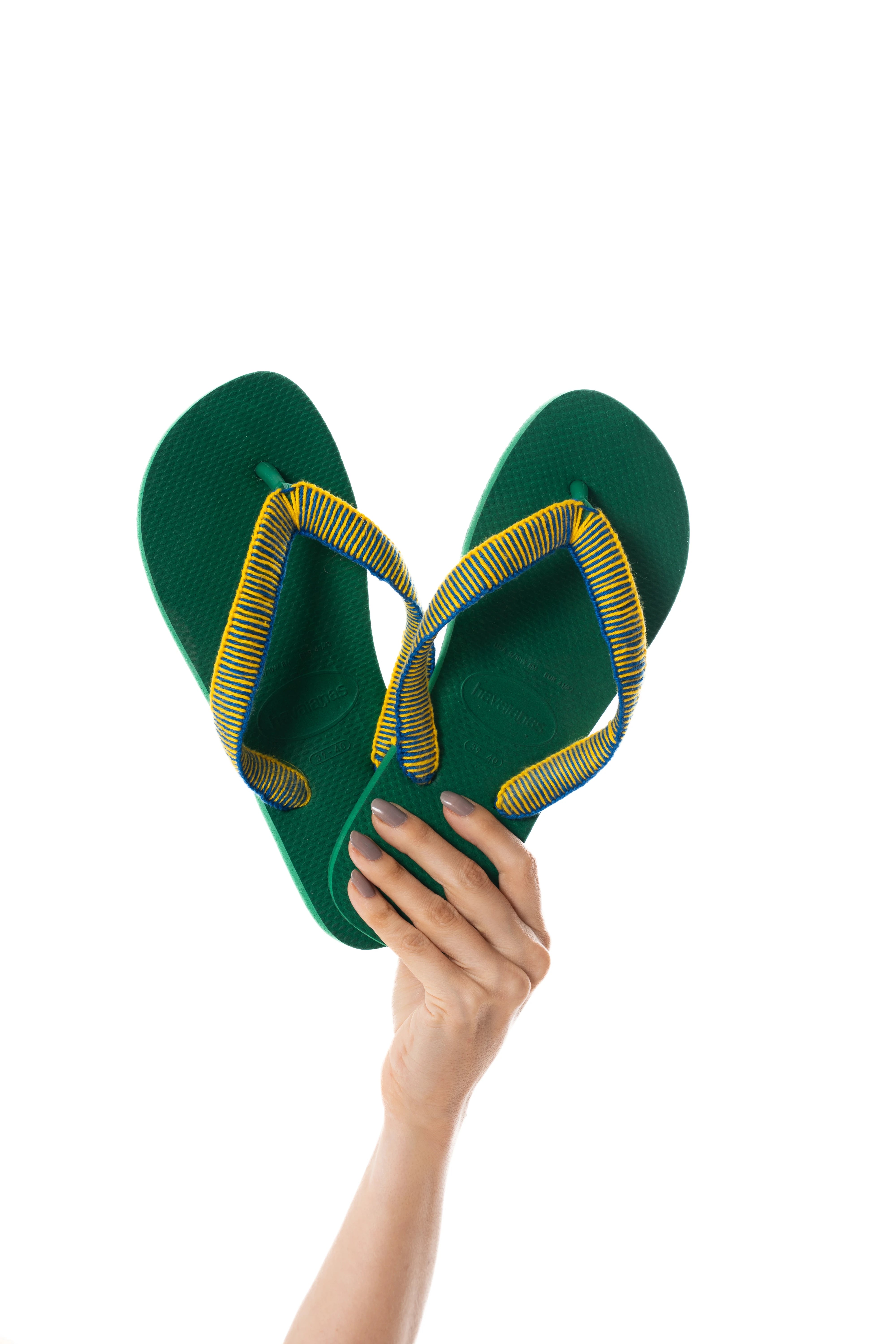 Crochê – Havaianas Copa - Verde