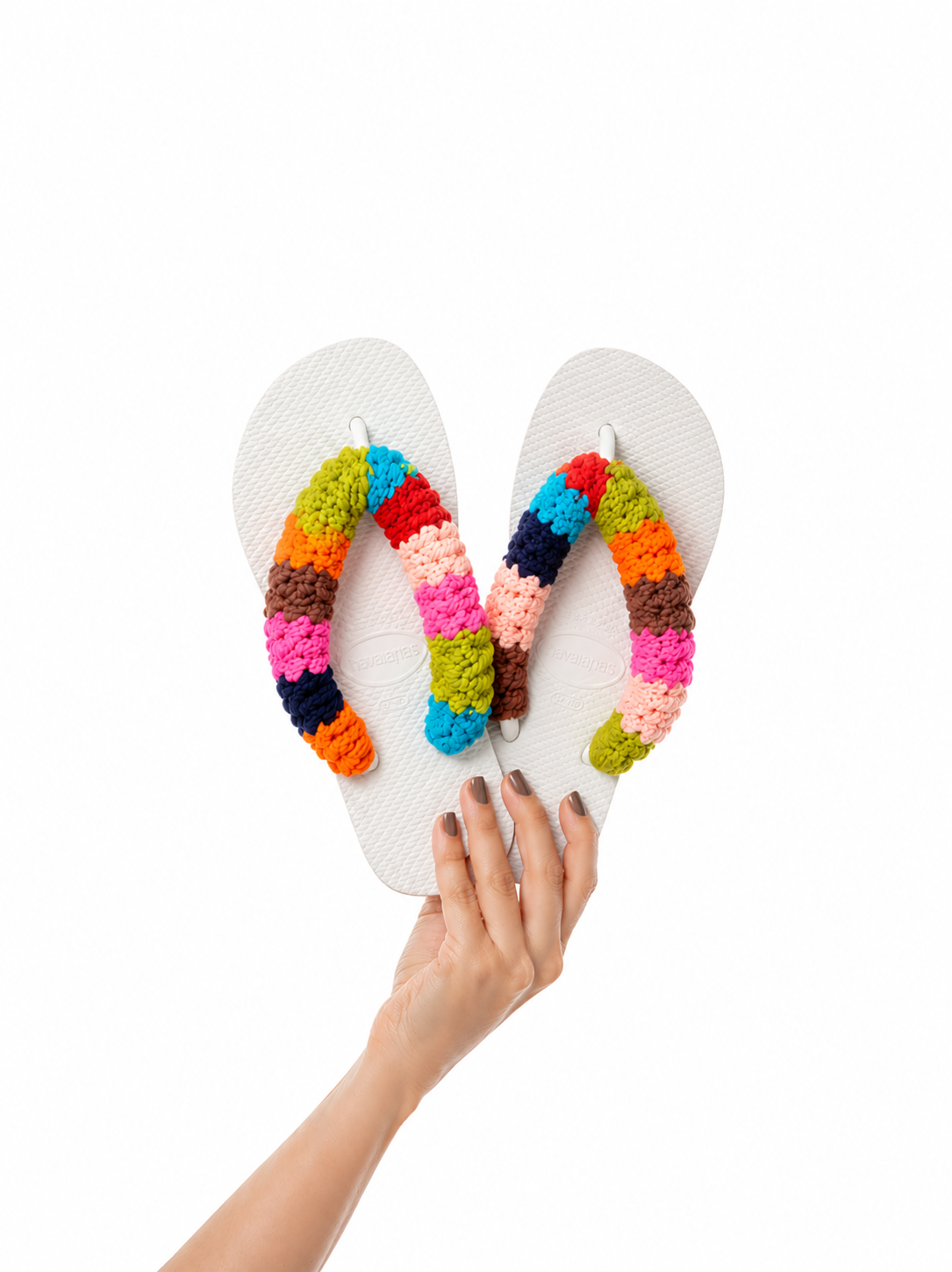 Crochê – Havaianas Tiê Branca