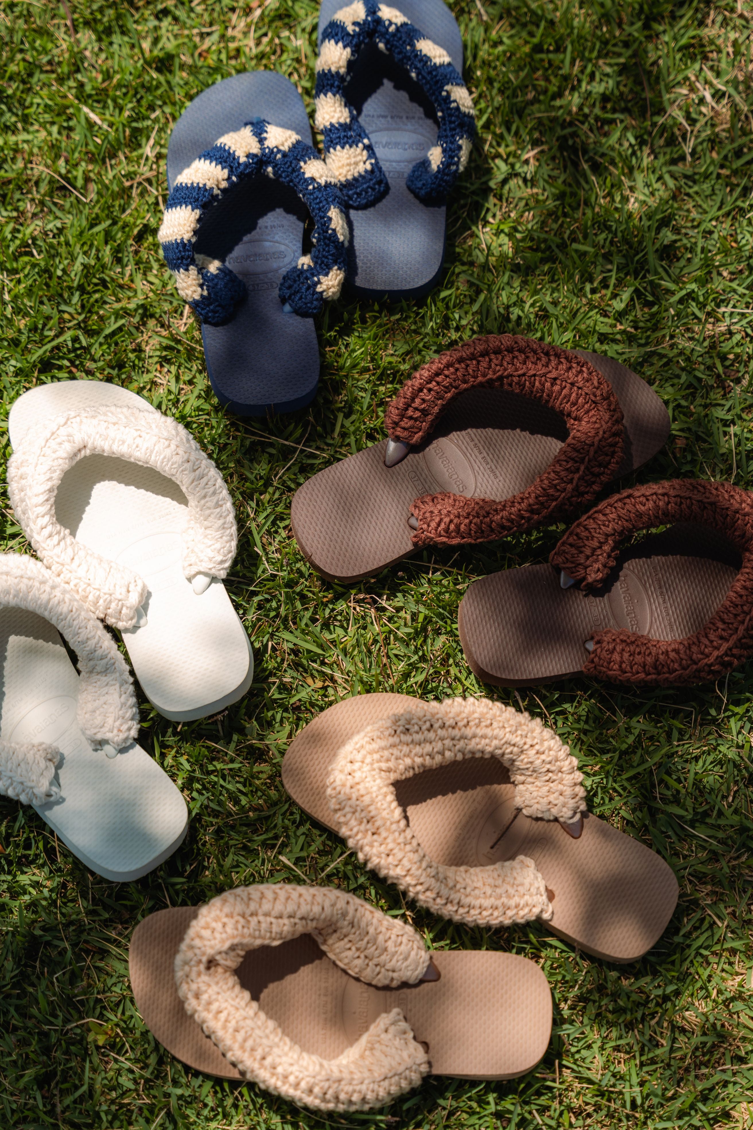 Crochê – Havaianas - Marrom