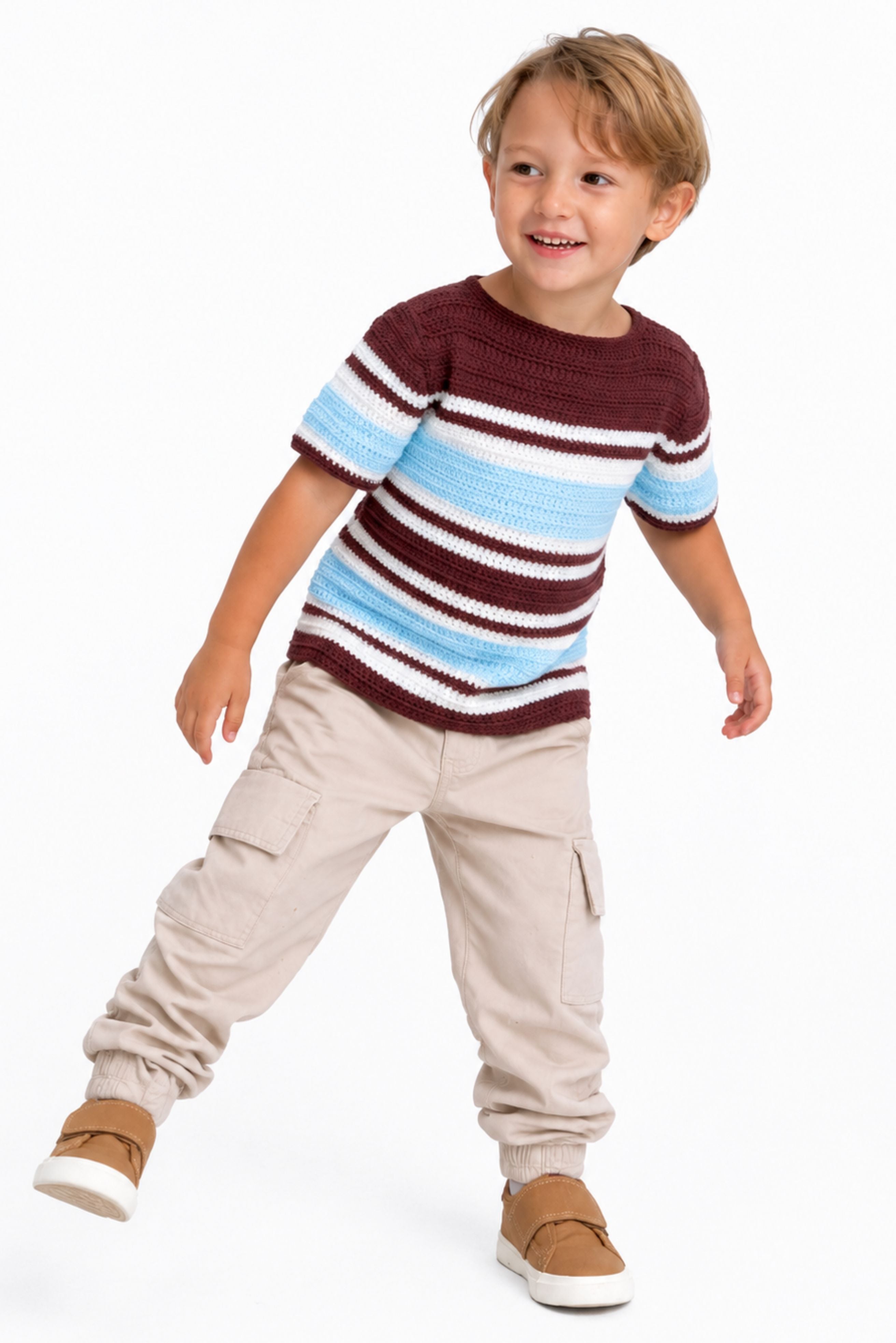 Crochet – Striped Shirt - children