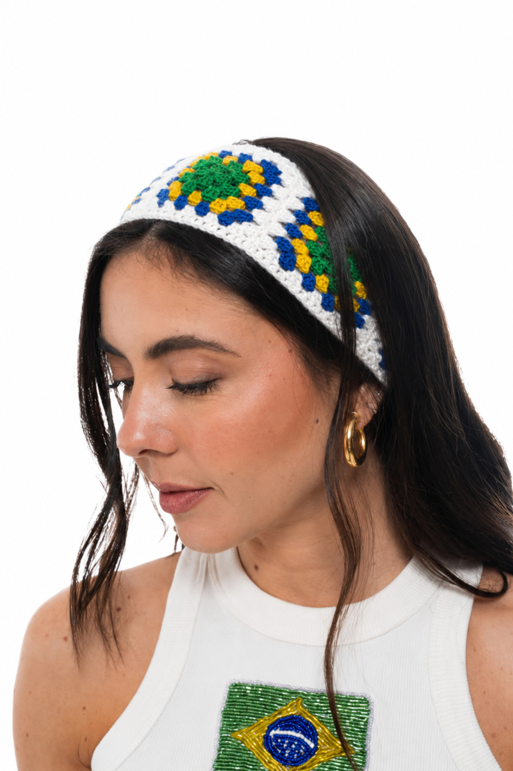 Crochet - Brazil Headband - White